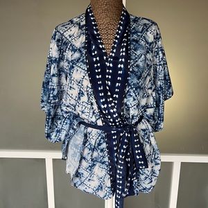 ANTHROPOLOGIE TIE DYE TATE KIMONO SZ ONE SIZE
